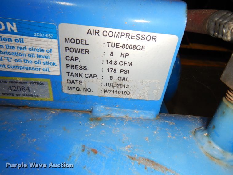 image for item HY9538 2013 Puma TUE8008GE air compressor