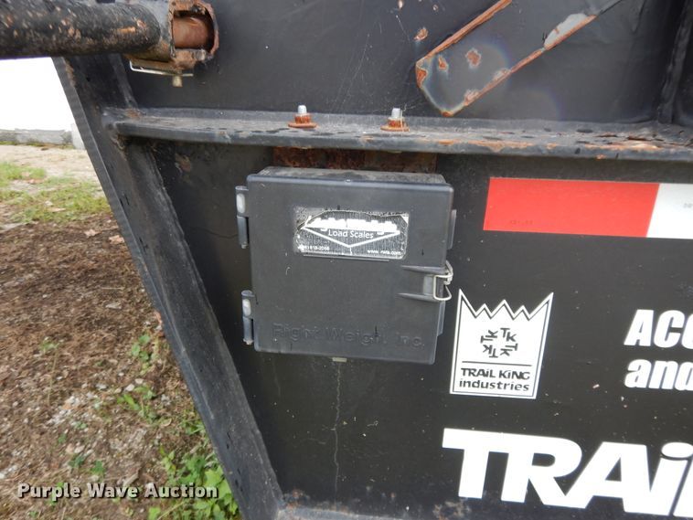 image for item DF5298 2007 Trail King TK70HT-482 drop deck equipment trailer