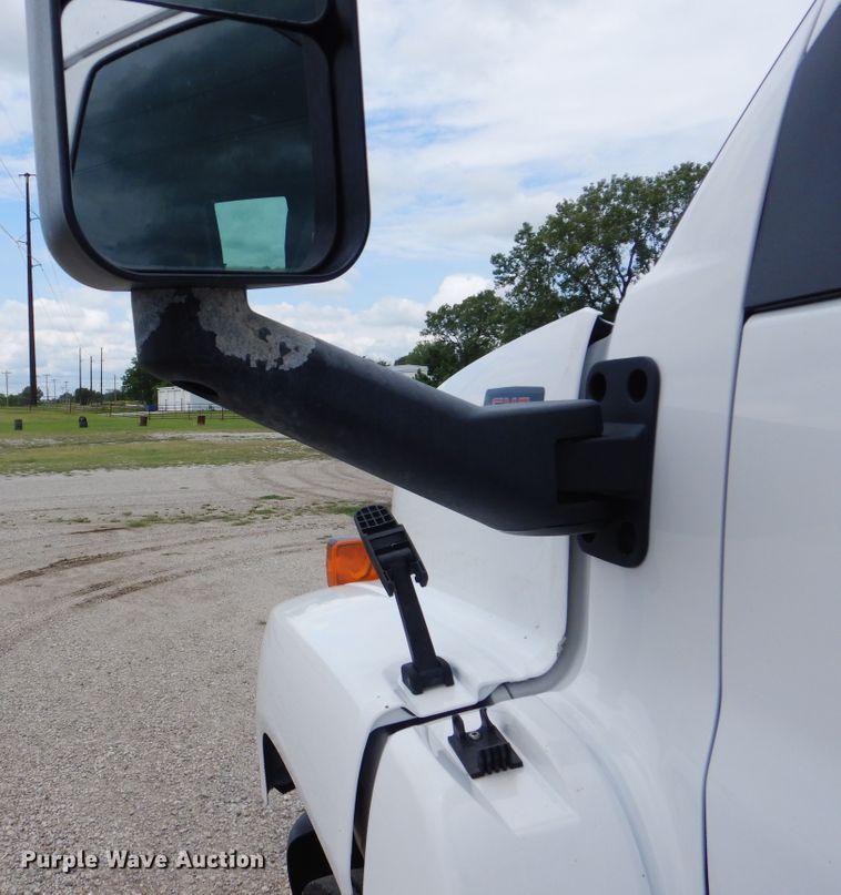 image for item GM9106 2004 GMC C7500  Crew Cab flat dump bed truck