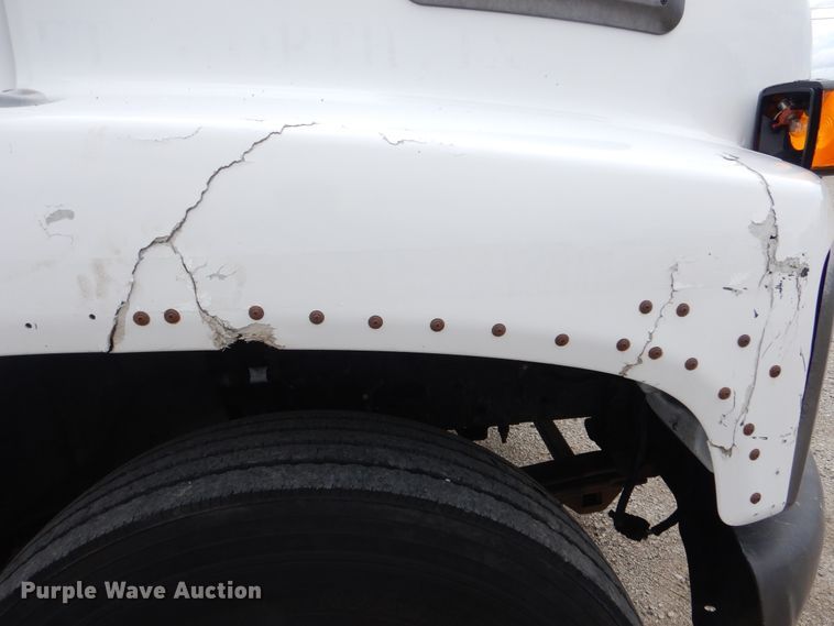 image for item GM9106 2004 GMC C7500  Crew Cab flat dump bed truck