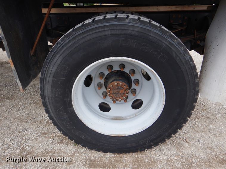 image for item GM9106 2004 GMC C7500  Crew Cab flat dump bed truck