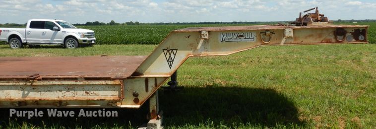 image for item HA9427 1974 Muv-All 4534A drop deck equipment trailer