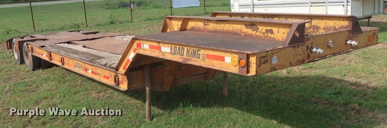 image for item HT9646 1973 Load King CS252 drop deck equipment trailer