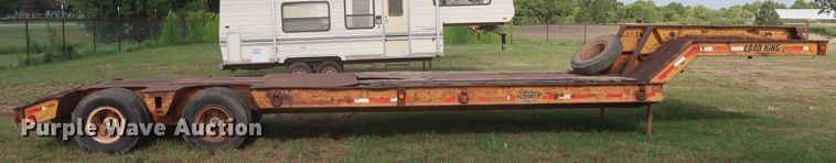image for item HT9646 1973 Load King CS252 drop deck equipment trailer