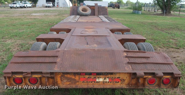 image for item HT9646 1973 Load King CS252 drop deck equipment trailer