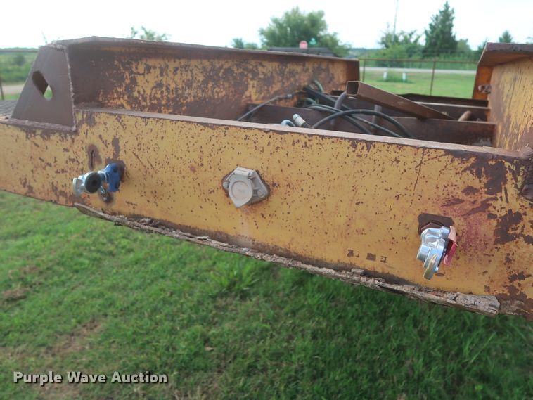 image for item HT9646 1973 Load King CS252 drop deck equipment trailer