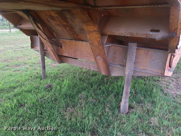 image for item HT9646 1973 Load King CS252 drop deck equipment trailer