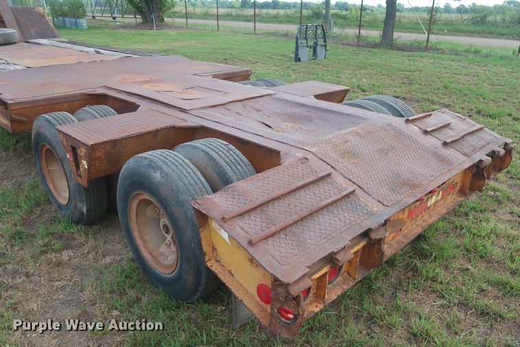 image for item HT9646 1973 Load King CS252 drop deck equipment trailer