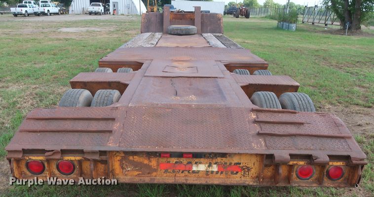 image for item HT9646 1973 Load King CS252 drop deck equipment trailer