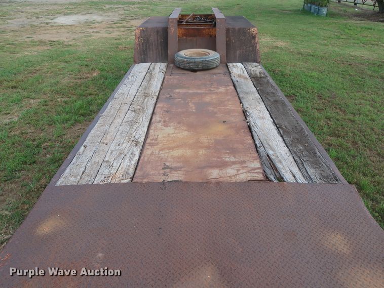 image for item HT9646 1973 Load King CS252 drop deck equipment trailer