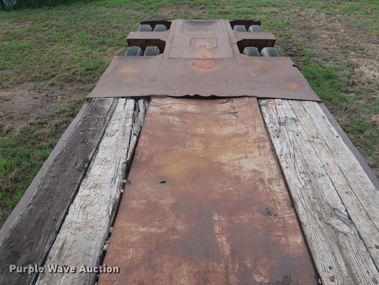 image for item HT9646 1973 Load King CS252 drop deck equipment trailer