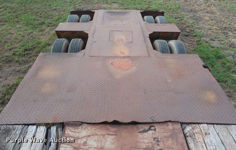 image for item HT9646 1973 Load King CS252 drop deck equipment trailer