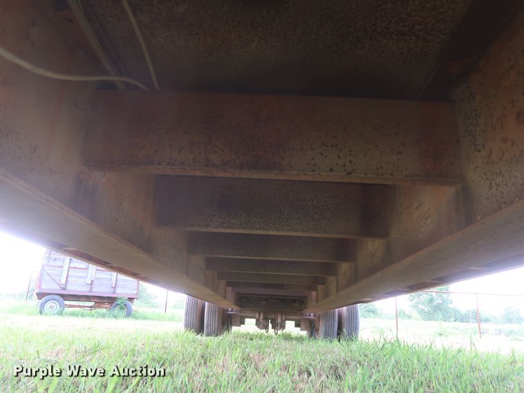 image for item HT9646 1973 Load King CS252 drop deck equipment trailer