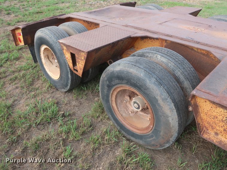 image for item HT9646 1973 Load King CS252 drop deck equipment trailer