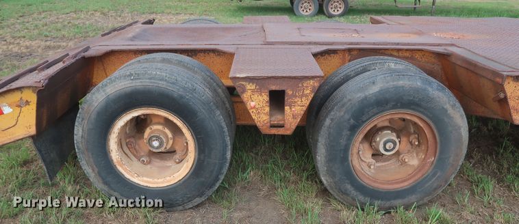image for item HT9646 1973 Load King CS252 drop deck equipment trailer