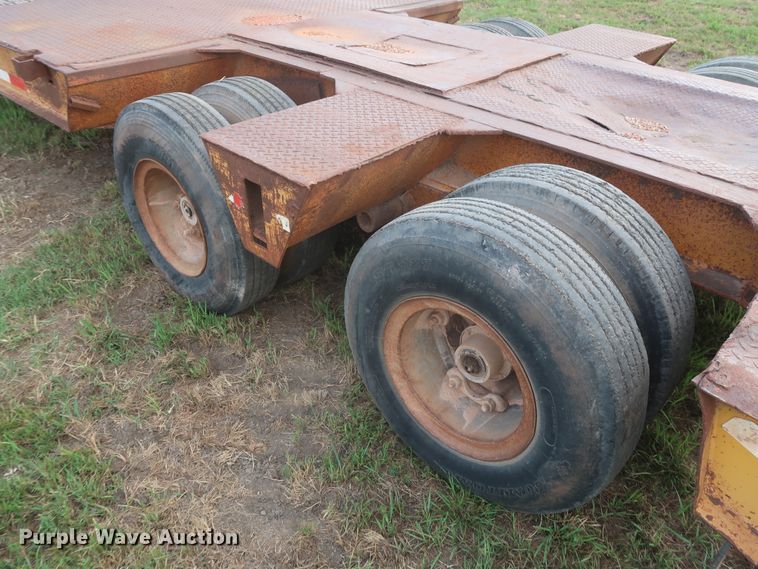 image for item HT9646 1973 Load King CS252 drop deck equipment trailer