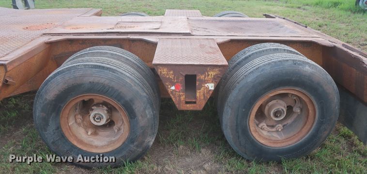 image for item HT9646 1973 Load King CS252 drop deck equipment trailer