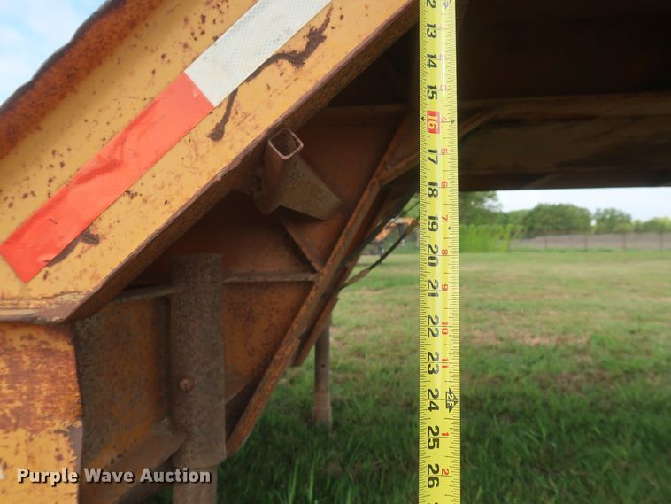 image for item HT9646 1973 Load King CS252 drop deck equipment trailer