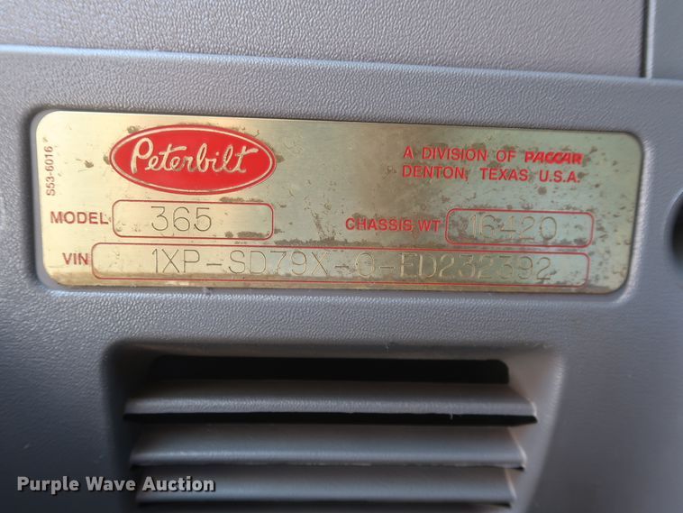 image for item HT9658 2014 Peterbilt 365  semi truck