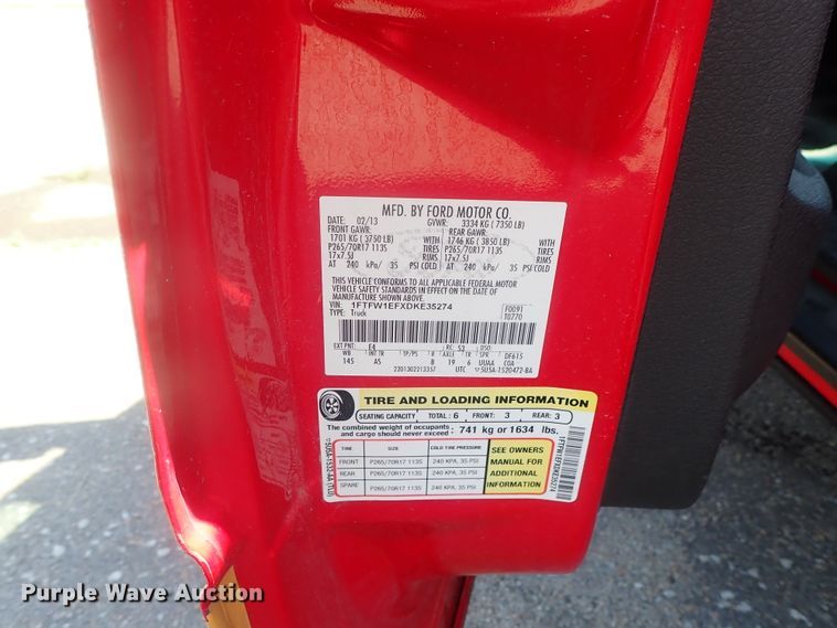 image for item DC1439 2013 Ford F150  SuperCrew pickup truck