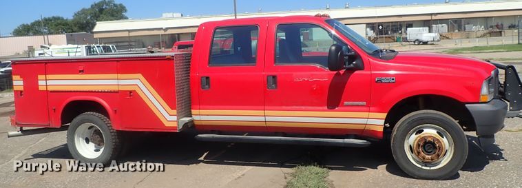 image for item DC1440 2004 Ford F550  Crew Cab utility truck
