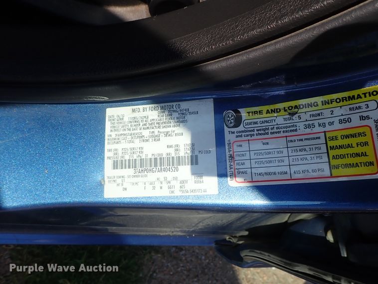 image for item DI4499 2010 Ford Fusion SE