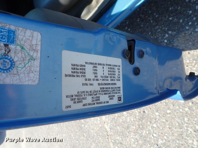 image for item DI4507 1997 Chevrolet S10  pickup truck