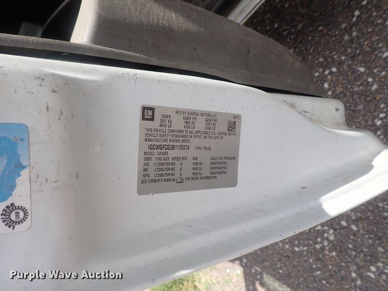 image for item DI4528 2011 Chevrolet Express 2500  van