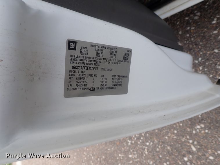 image for item DI4530 2014 Chevrolet Express 1500  van