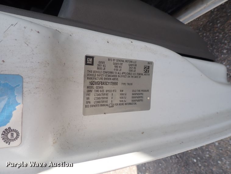 image for item DI4531 2012 Chevrolet Express 2500  van