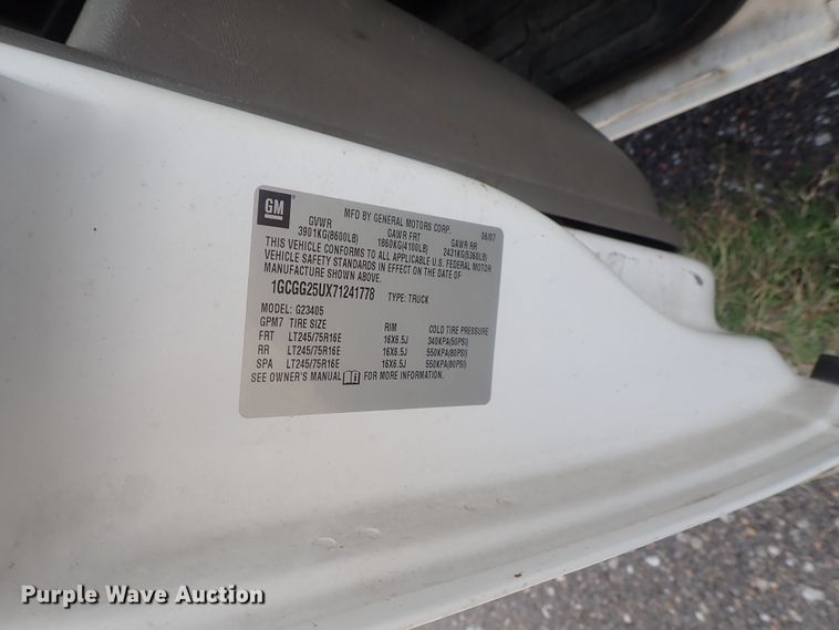 image for item DI4533 2007 Chevrolet Express 2500  van