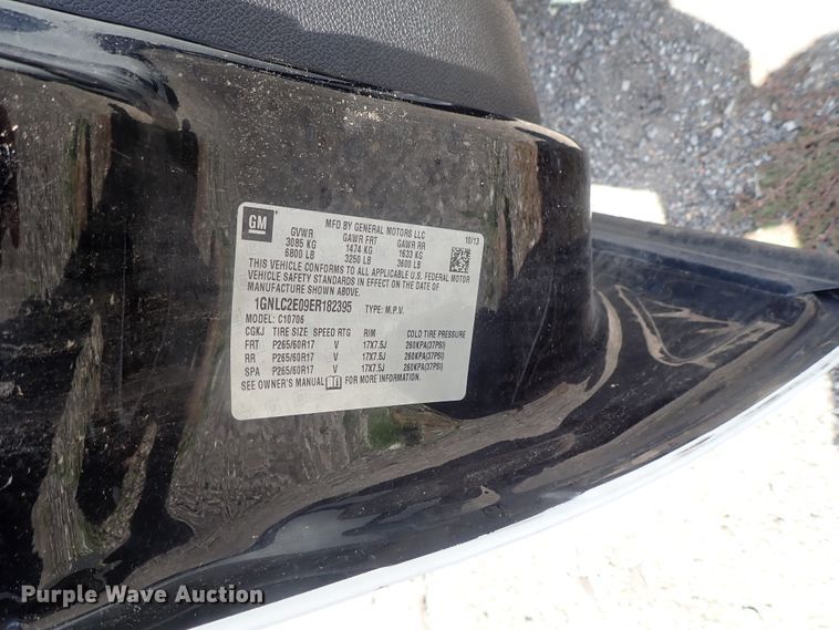 image for item DI4543 2014 Chevrolet Tahoe Police  SUV