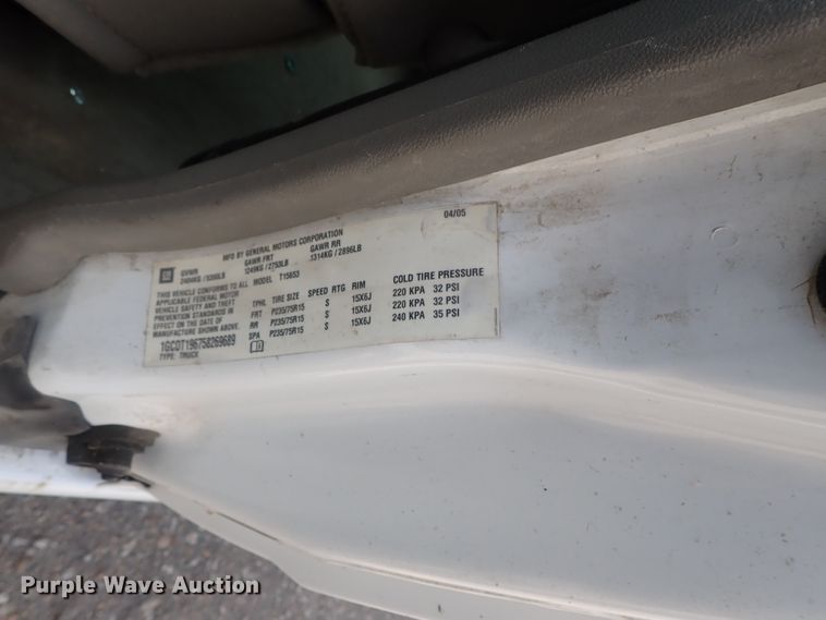 image for item DI4544 2005 Chevrolet Colorado  Ext. Cab pickup truck