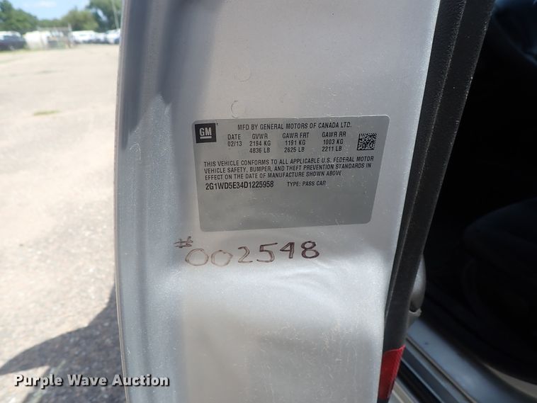 image for item DI4545 2013 Chevrolet Impala Police Cruiser