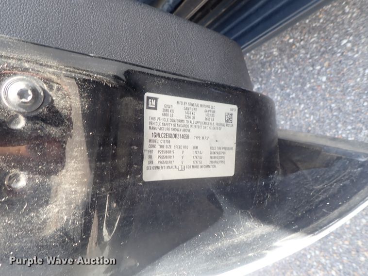 image for item DI4547 2013 Chevrolet Tahoe Police  SUV