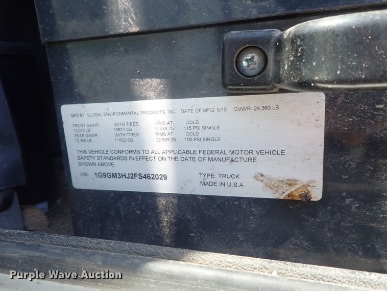 image for item DI4568 2015 Global M3  street sweeper