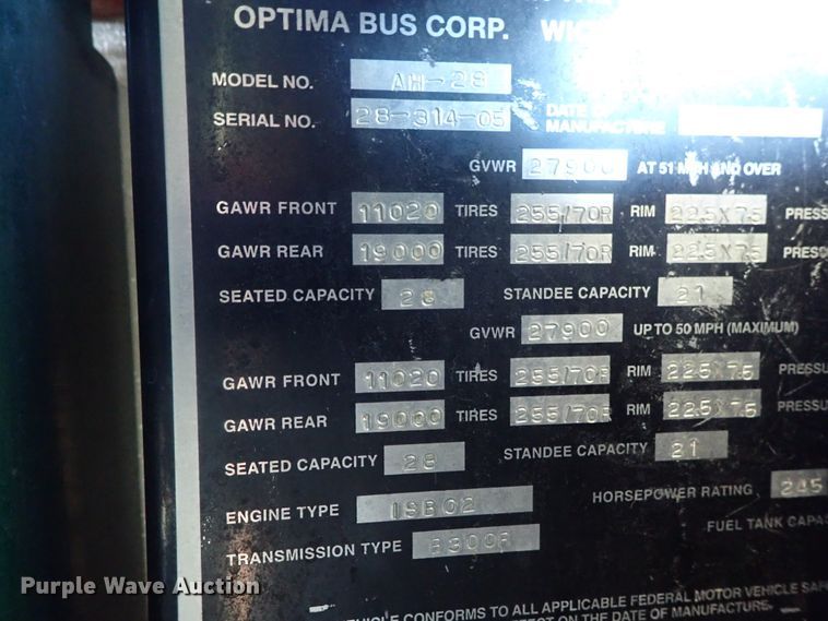 image for item DI4583 2005 Optima AH-28  trolley