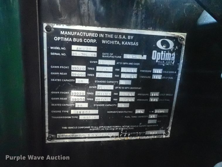 image for item DI4591 2005 Optima AH-28  trolley