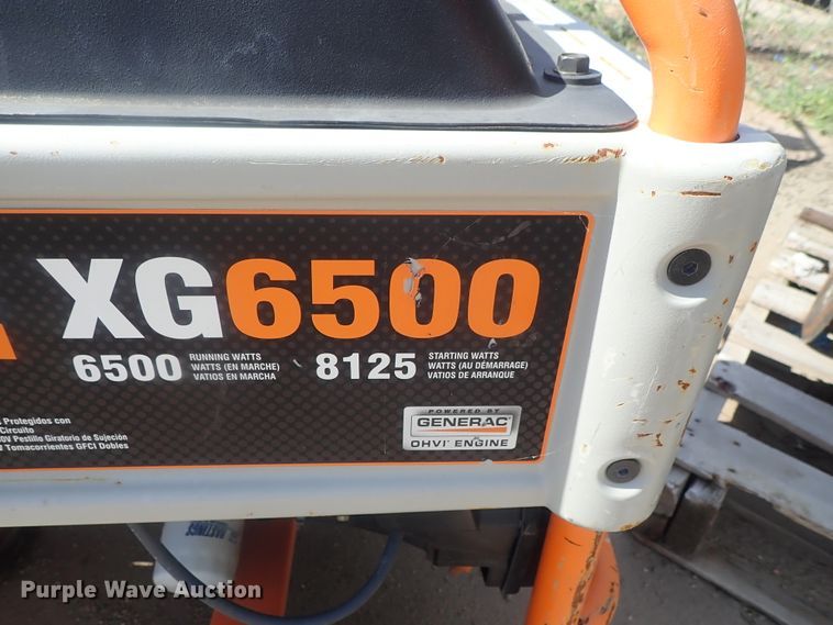 image for item GA9572 Generac XG6500 generator