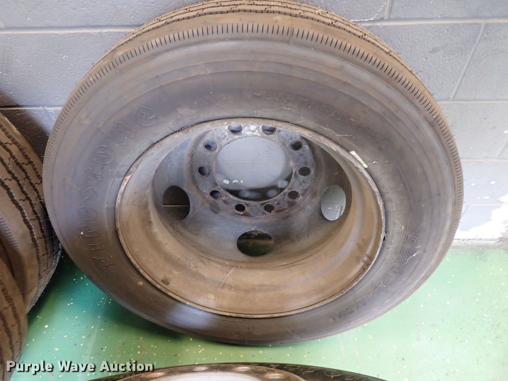(10) Firestone 255/70R22.5 tires in Wichita, KS Item GV9568 sold