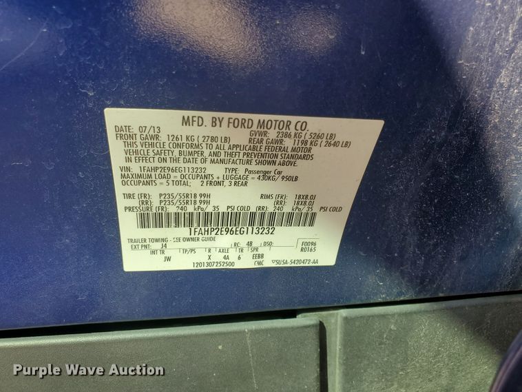 image for item DF5646 2014 Ford Taurus