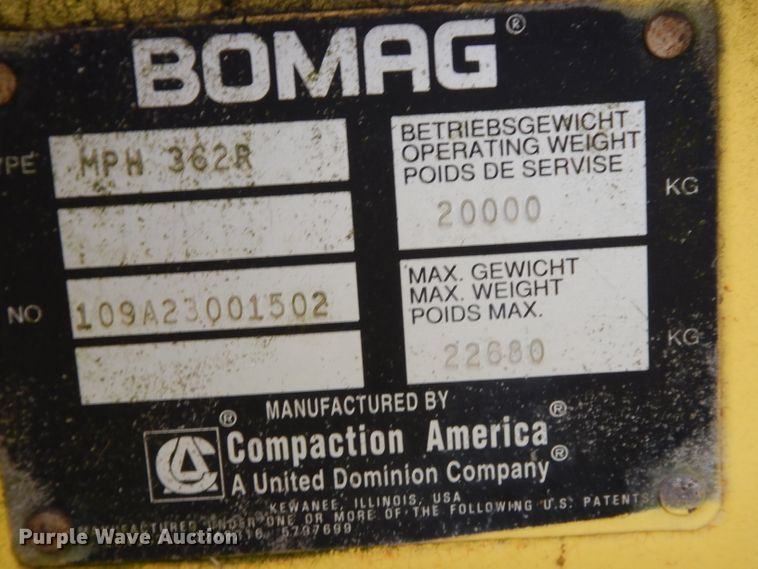 image for item DG6771 Bomag MPH362R  reclaimer