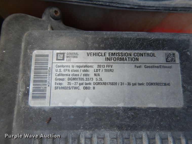 image for item DG6949 2013 Chevrolet Tahoe Police  SUV