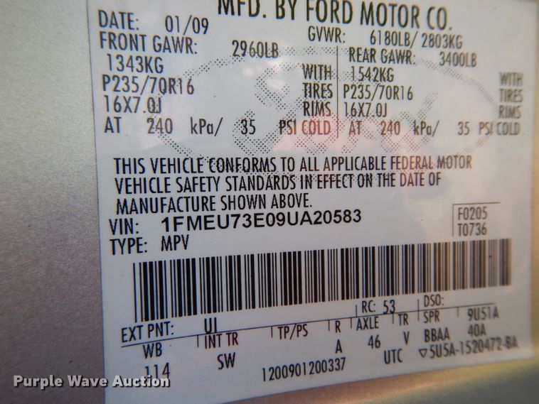 image for item DG6950 2009 Ford Explorer  SUV