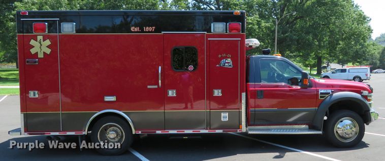 image for item DH1128 2008 Ford F450 Super Duty XLT  ambulance