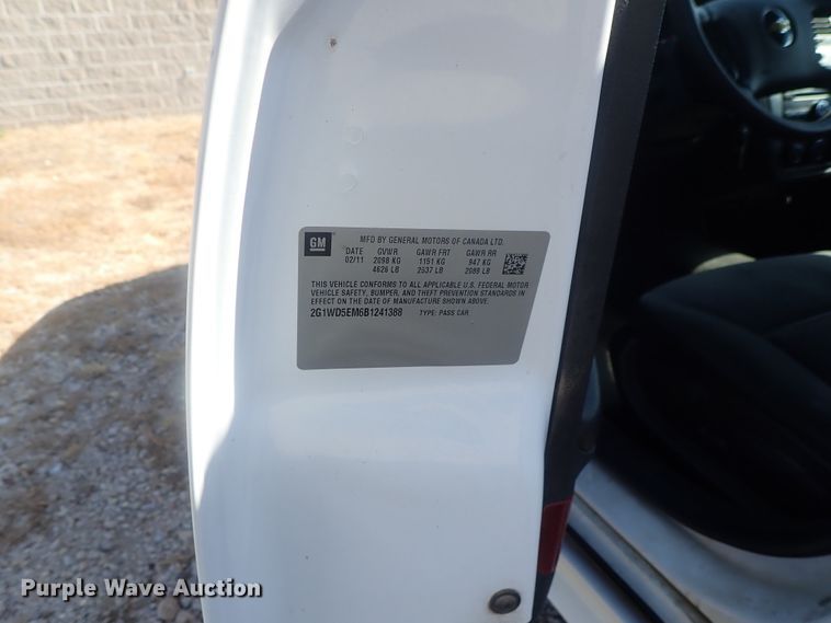 image for item DI4687 2011 Chevrolet Impala Police Cruiser