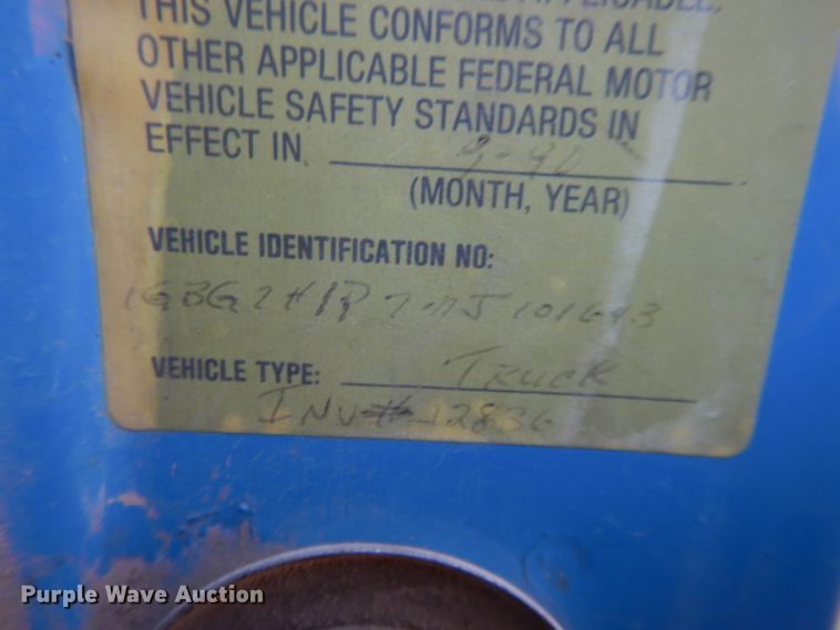 image for item DI7584 1991 Chevrolet Kodiak C7500  dump truck