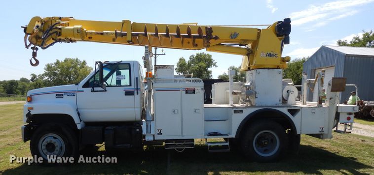 image for item DI7585 1993 Chevrolet Kodiak C6500  digger derrick truck