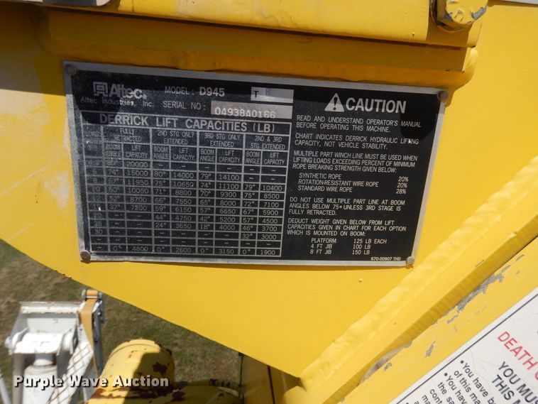 image for item DI7585 1993 Chevrolet Kodiak C6500  digger derrick truck