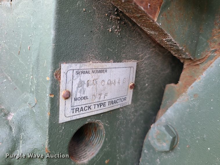 image for item EZ9129 1970 Caterpillar D7F  dozer